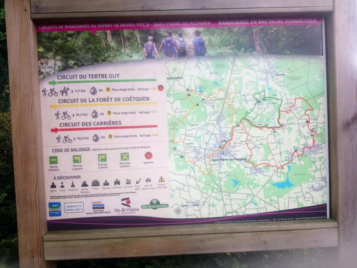 Pensjonat Bienvenue Saint-Pierre-de-Plesguen Zewnętrze zdjęcie